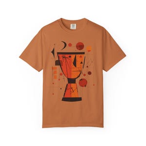 African Djembe Drum Tee, T-Shirt | Comfort Colors Cotton Graphic Yam