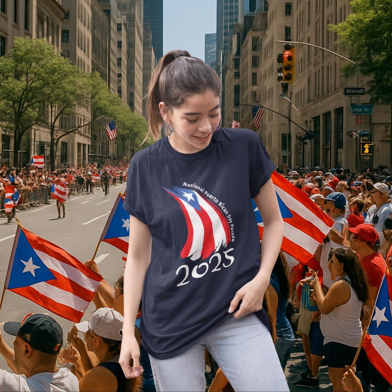 Half It Puerto Rico Flag Graphic T-Shirt For Men - World Cup Baseball / National Pride Tee