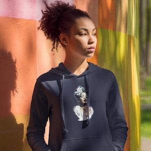 Unisex Cotton Blend Hoodie with Iconic Billie Holiday Graphic - Vintage Jazz Music Top, Jazz Legends Shirt