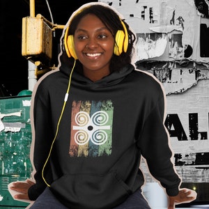 Adinkra Symbol Unisex Hoodie sweatshirts with Dweninmmen Ghanaian symbol, Afrocentric, Pan-African Apparel, West African, African American