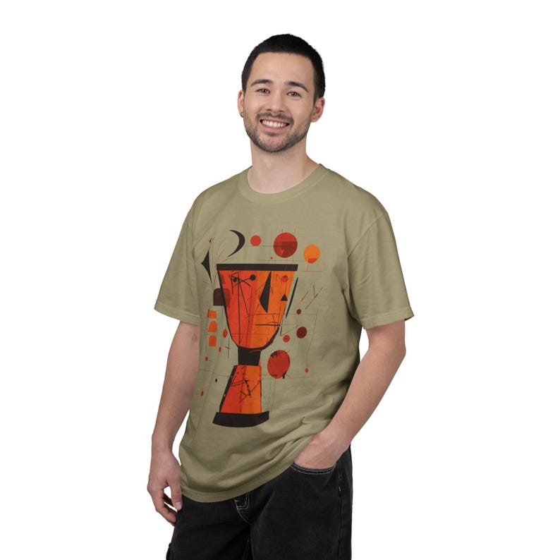 African Djembe Drum Tee, T-Shirt | Comfort Colors Cotton Graphic image 12