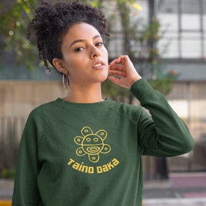 Taino Daka Sun God Unisex Hoodie, Unisex Hoodie with Taino Sun Symbol, Taino Daka (I Am Taino) Puerto Rican Taino Symbol Hoodie