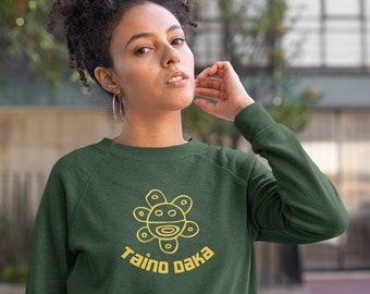 Taino Daka Sun God Unisex Hoodie, Unisex Hoodie with Taino Sun Symbol, Taino Daka (I Am Taino) Puerto Rican Taino Symbol Hoodie