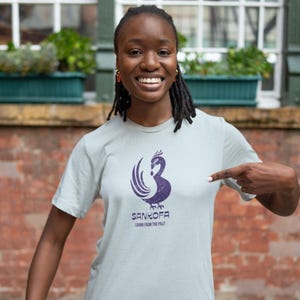 Unisex Garment-Dyed T-shirt Sankofa T-shirt, African Ghana Symbol Tee