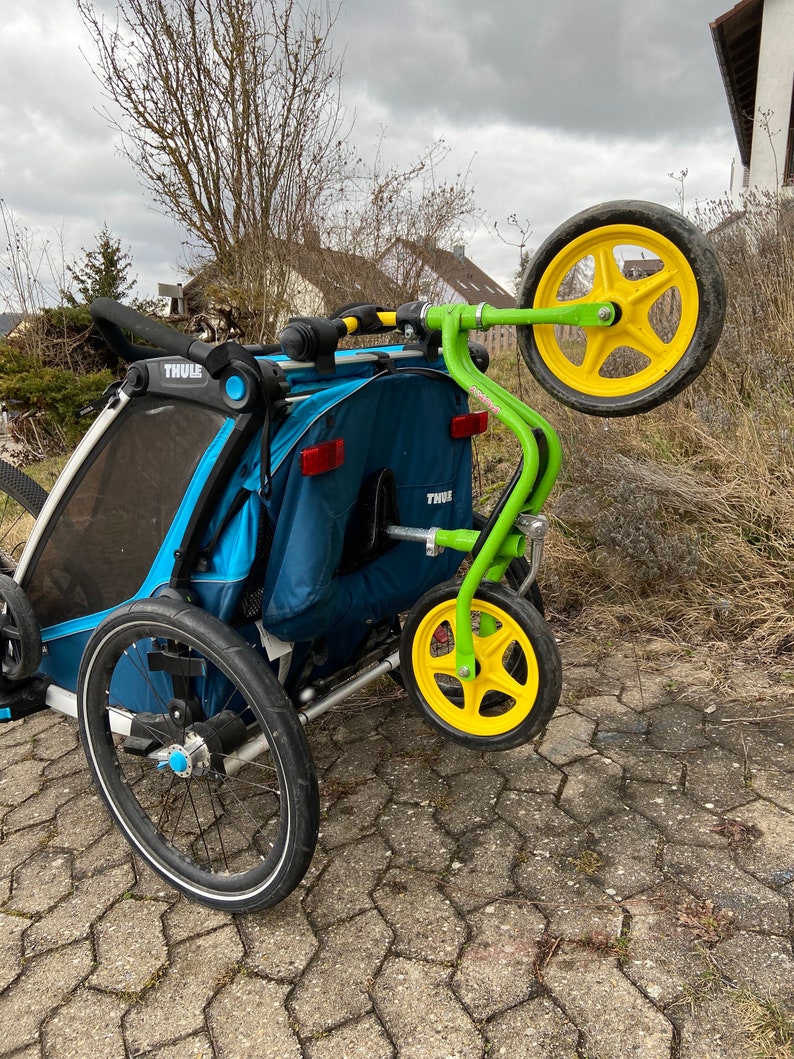 Support de roue Thule Chariot, Sport, Cross, Cabine, Lite, CX1 Porte-vélos pour vélos enfants, draisiennes, scooters, tricycles Peut être installé sans outils image 7