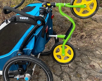 Porta ruedas | Thule Chariot, Sport, Cross, Cabina, Lite, CX1 | Portabicicletas para bicicletas infantiles, bicicletas sin pedales, scooters y triciclos. Se puede instalar sin herramientas