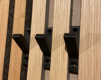 3 x coat hooks acoustic panels | Width 12 mm / 14 mm single hook universal | Upgrade | Decoration | Coat rack acoustic panel