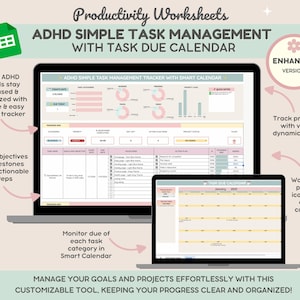 Foglio di calcolo per il monitoraggio delle attività ADHD: gestione visiva dei progetti (Fogli Google)