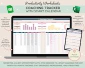 Coaching Tracker Smart Calendar | Client Onboarding Checklist | Client Tracker | Client Session Management | Coaching Tool | Task Tracker