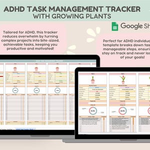 ADHD Task Tracker Spreadsheet | Task Management | Task Planning ...