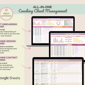 Client Management Coaching Tracker | Customer Onboarding Offboarding ...