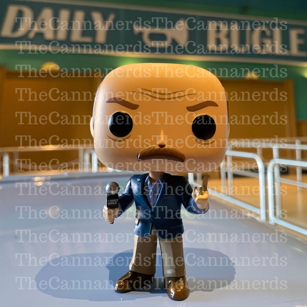 Spiderman's J Jonah Jameson Funko Pop Custom Canvas Art Etsy