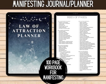 Law of Attraction Planner | Law of Attraction Journal | Manifestation Journal | Spiritual Planner | Manifestation | Manifestation Planner