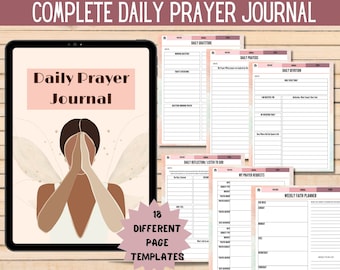 Prayer Planner, Digital Prayer Journal, GoodNotes Prayer Journal, Daily Prayer Journal Printables, Faith Journal, Daily Prayer Planner