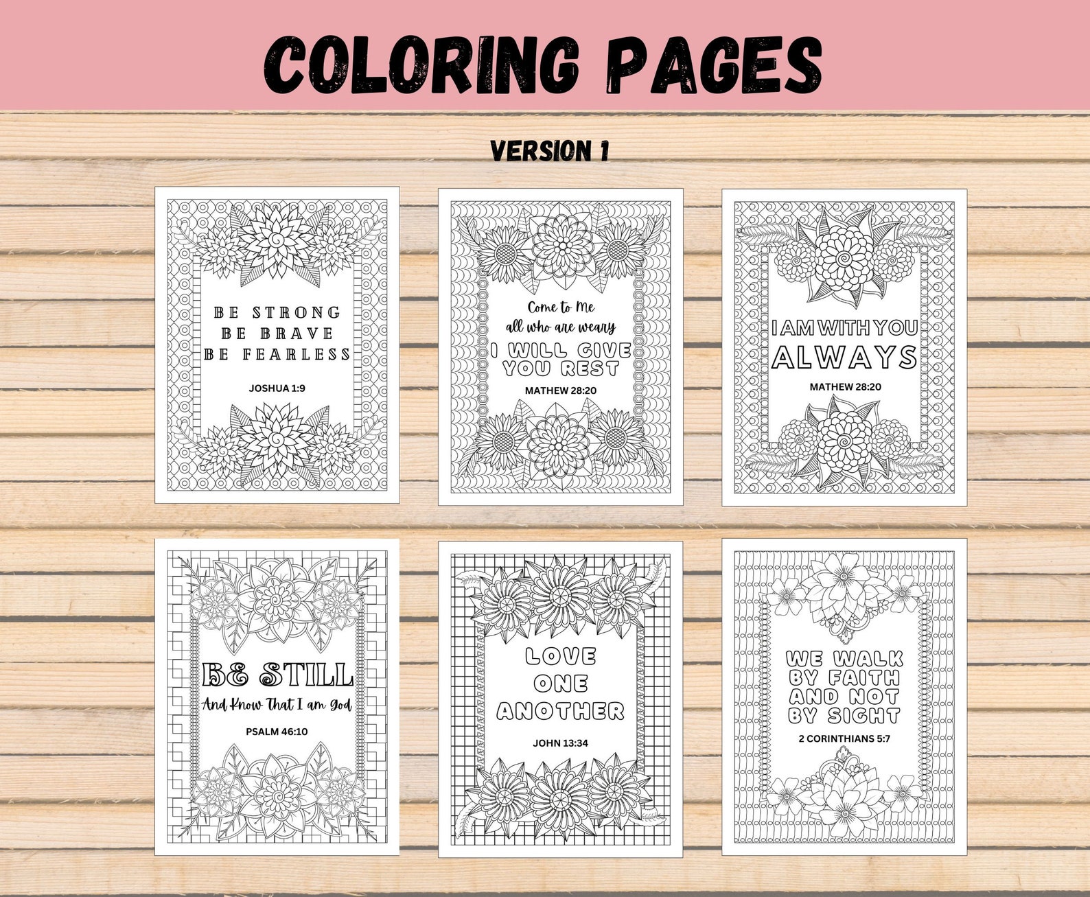Printable Bible Verse Coloring Pages - Scripture Coloring Sheets for ...