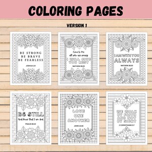 Printable Bible Verse Coloring Pages Scripture Coloring Sheets for