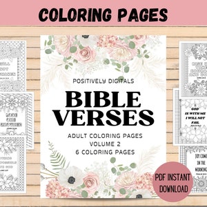 Printable Bible Verse Coloring Pages V2 - Scripture Coloring Sheets for Adults and Kids