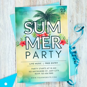 Pool Party Invitation, Pool party, Birthday pool party, Editable, Template, Summer pool invitation, Pool birthday invite, Instant Download