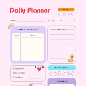 Color My Schedule: A Colorful Daily Planner for Kids