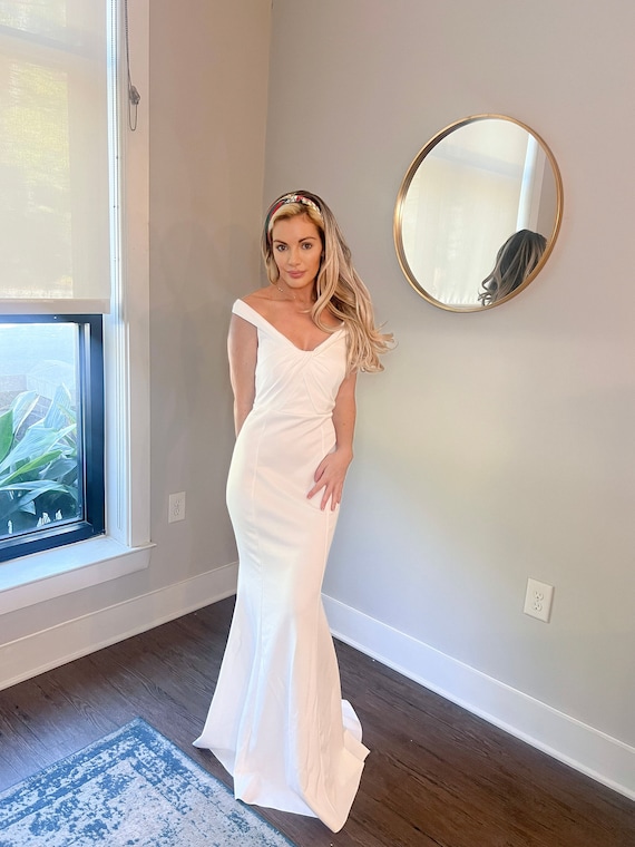mermaid dresses for weddings Classic Lace Mermaid Dress Ornella – Olivia Bottega