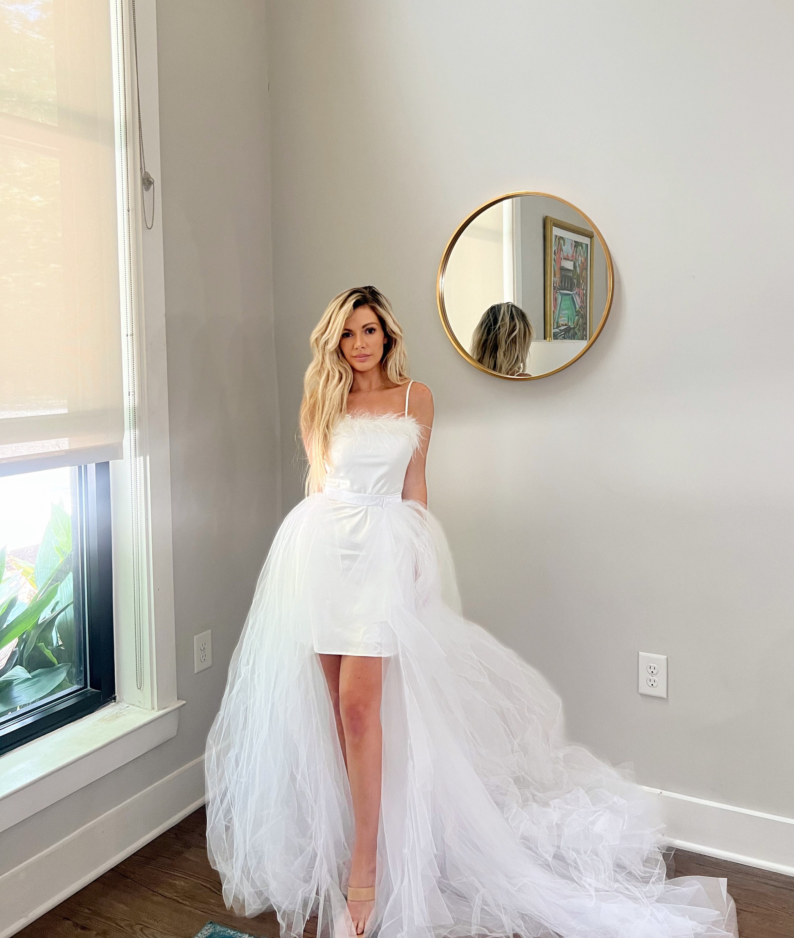 Bride Diy Detachable Train Ball Gown Diy Detachable Skirt Wedding