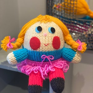 Jill Humpty - hand knitted toy