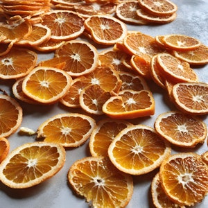 Fette di arancia essiccate al naturale / 250 g (circa 70) / Per decorazioni, ghirlande e decorazioni natalizie