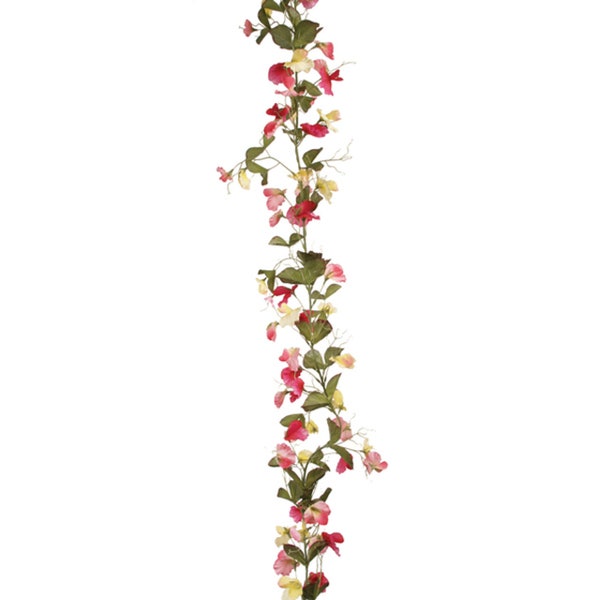 Sweetpea Garland Pink / Lemon 180cm Summer Garland