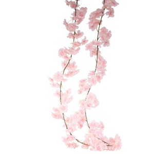 Blossom Garland Spring Summer Flowers Pink Ivory 210cm