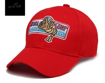 Bubba Gump Shrimp Baseball Cap Embroidered Hat Cosplay Adjustable Mens Womens