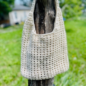 Simple Single Handle Mesh Crochet Bag Pattern PDF Digital Download Beginner Friendly Elegant Crochet High Quality Crochet Handbag Pattern
