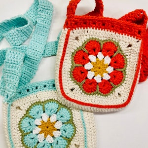 Crochet Summer Purse Gift Flower Bag Pattern Crochet Granny Square Purse Intricate Intermediate Crochet Pattern PDF Digital File Crochet