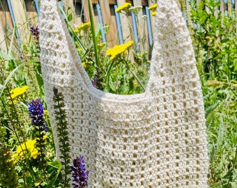 Patrón de bolso de malla de ganchillo Descargar PDF Bolso de mano de malla apto para principiantes Patrón de ganchillo Bolso de un solo asa Bolso de ganchillo elegante Bolso simple