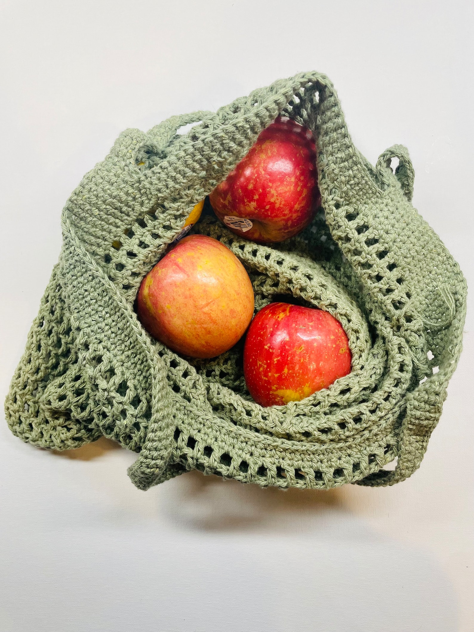 Shopping Bag Crochet Pattern Grocery Tote Handmade Tutorial Market Bag ...