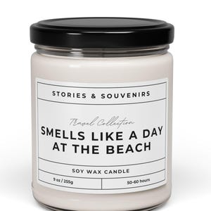 Smells like the Beach, Beach-Scented Soy Candle, Perfect for Relaxation, Home Décor, Gift for Beach Lovers, Summer Vibes, Aromatherapy