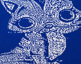 Kitten Baby Blanket Knitting Pattern: Reversible Double Knit (PDF)