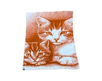 Kitten Baby Blanket Pattern: Double-Knit Cat Throw (PDF Download)