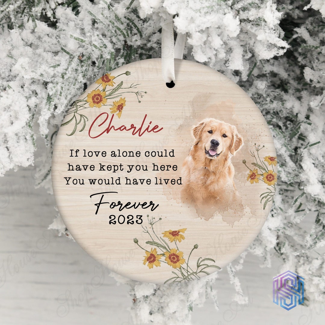 Golden Retriever Dog Ornament Personalized Memorial in Memory Etsy