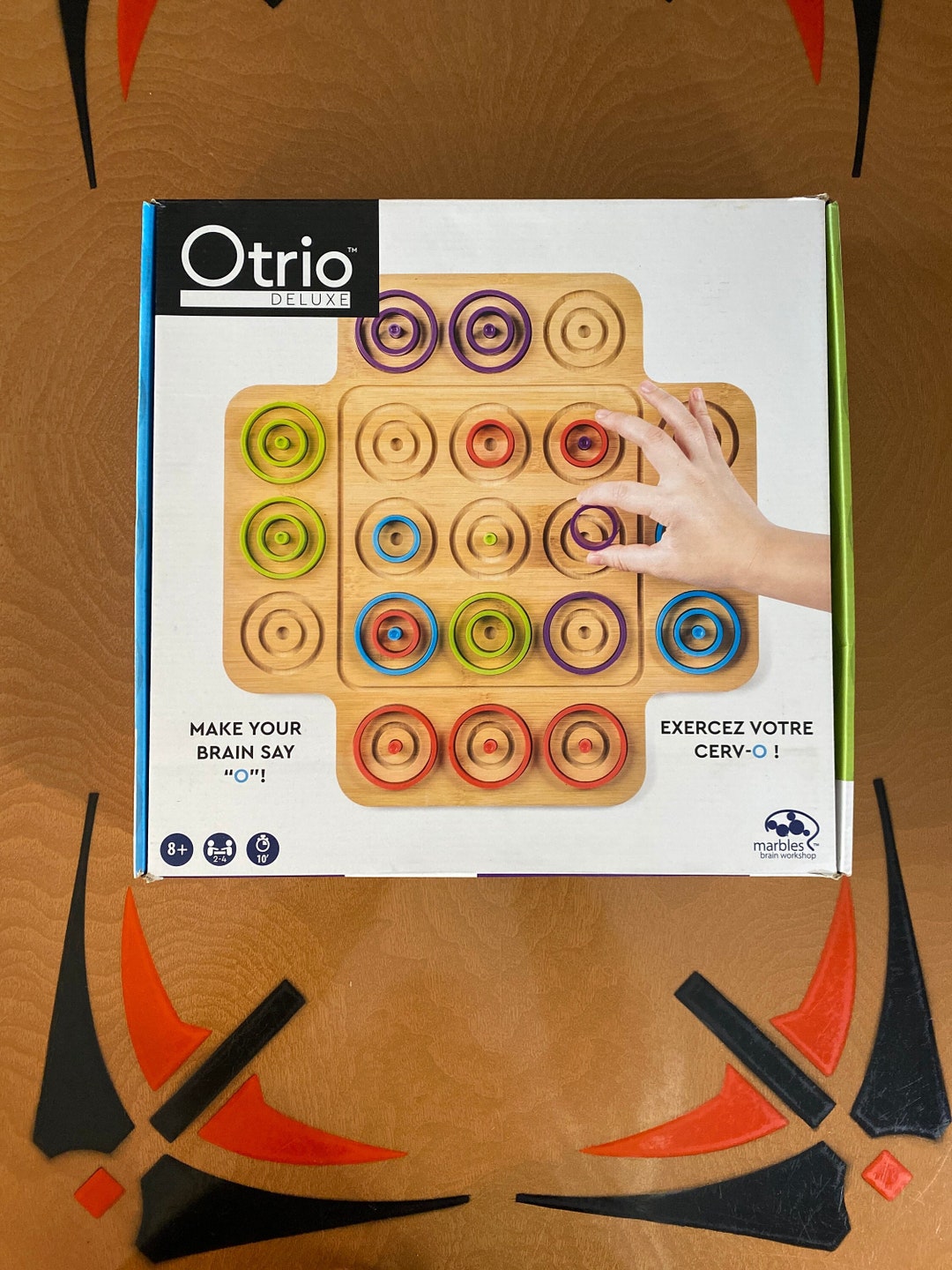 Otrio Deluxe Bamboo Board Game in Excellent Condition Etsy Canada