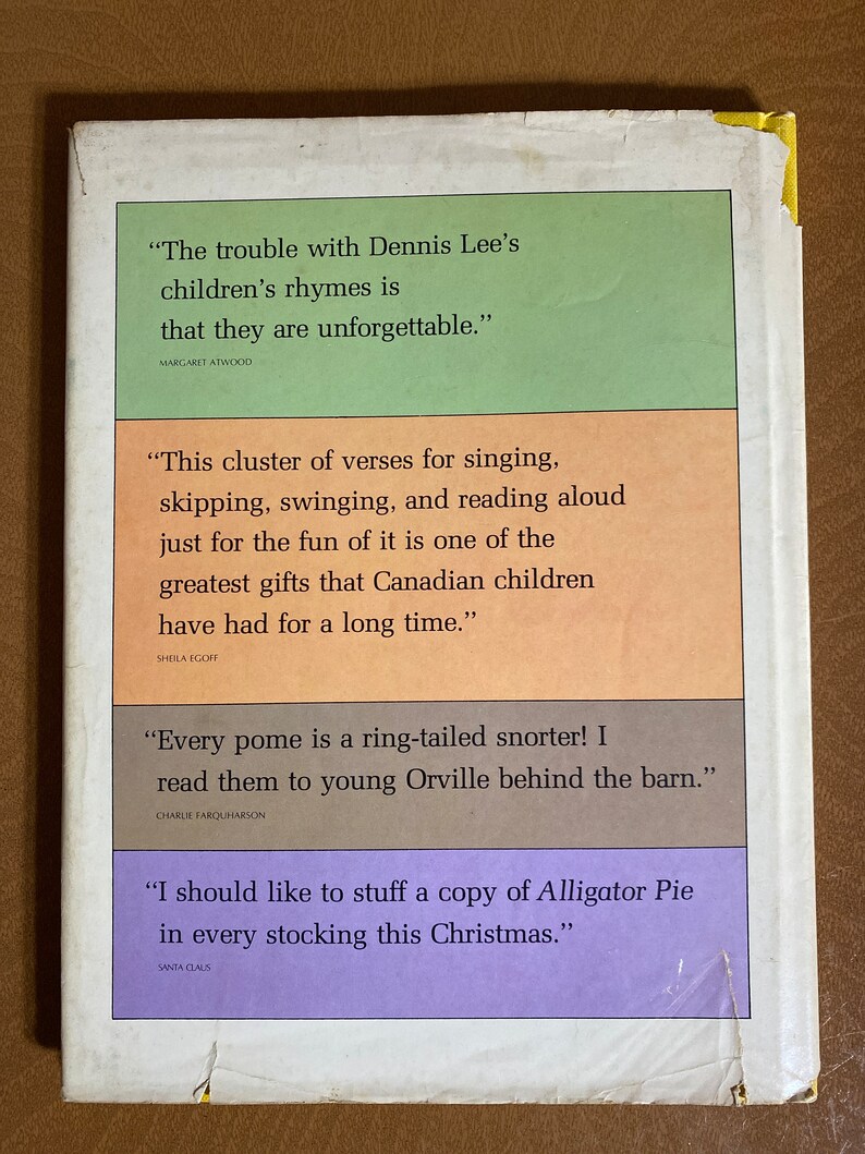 Alligator Pie by Dennis Lee and Frank Newfeld First Hardcover Edition With Dust Jacket Etsy