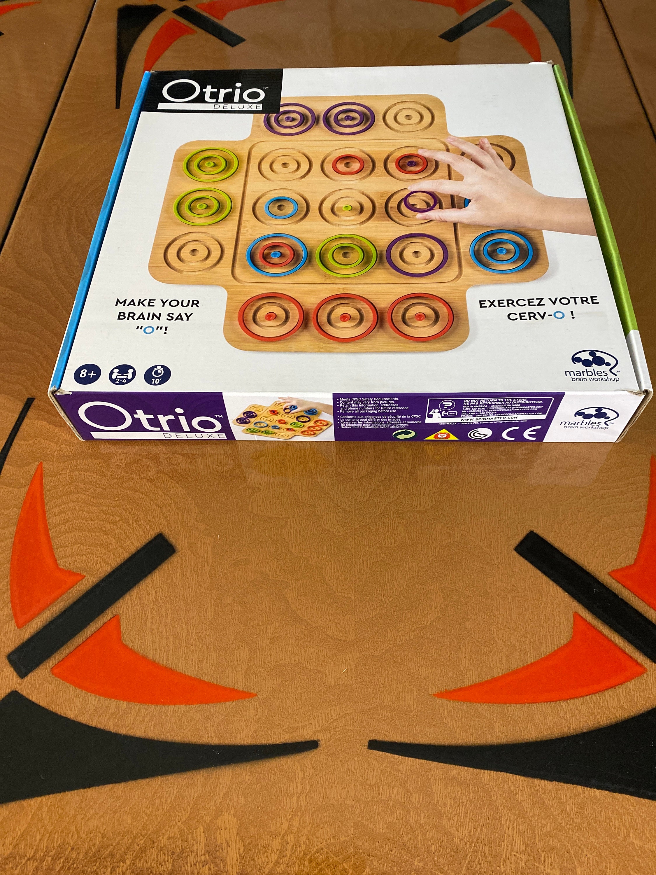 Otrio Deluxe Bamboo Board Game in Excellent Condition Etsy Canada