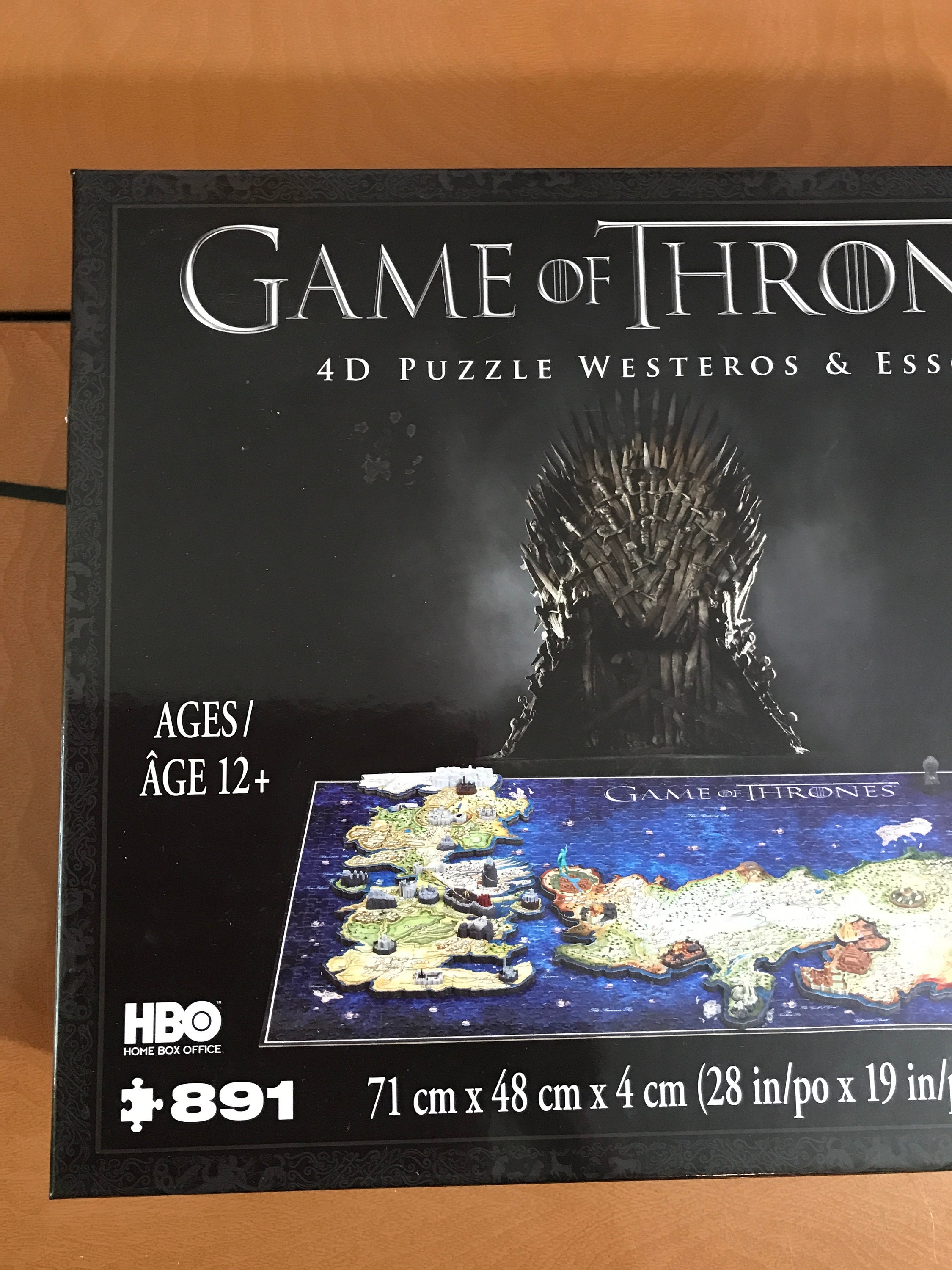Games of Thrones 4d Puzzle of Westeros & Essos Factory