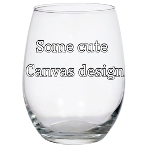 Custom 20.5oz stemless wine glass