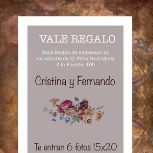 Vale-presente para sessões fotográficas de gravidez / Cartão-presente de maternidade / PDF para editar / Cartão-presente para gestantes
