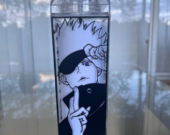 Anime Inspired Milk Carton Water Bottle | Gojo Satoru Milk Carton Bottle | Jujutsu Kaisen Milk Carton Bottle | JJK Custom
