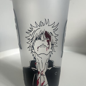 NEW Anime Inspired Cold Cup Tumbler | Gojo Satoru Cold Cup | Jujutsu Kaisen Cold Cup Tumbler | JJK Custom