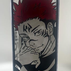 NOUVELLE bouteille d'eau en carton inspirée des dessins animés | Bouteille de lait Sukuna Ryomen | Bouteille de lait Jujutsu Kaisen | JJK personnalisé