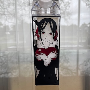 Anime Inspired Milk Carton Water Bottle | Kaguya-Sama: Love is War Milk Carton Water Bottle