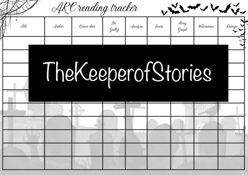 ARC Reading Tracker, Advanced Reader Copy Tracker Etsy