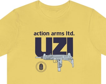 Retro 80's Action Arms UZI SMG T-Shirt Remastered